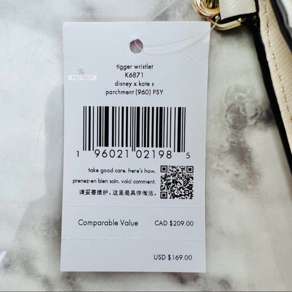 Kate Spade X Disney Tigger Large Wristlet Wallet Clutch - Picture 13 of 13